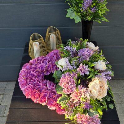 Kompozycja nagrobna Serce