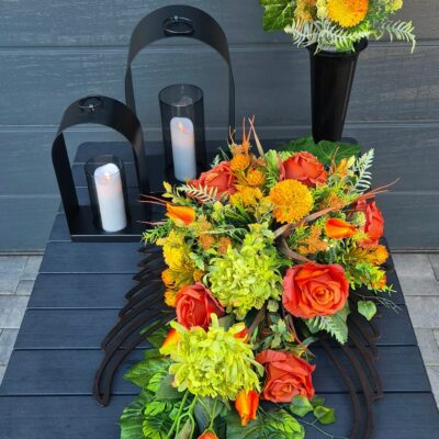 Kompozycja nagrobna Skrzydła - ruda