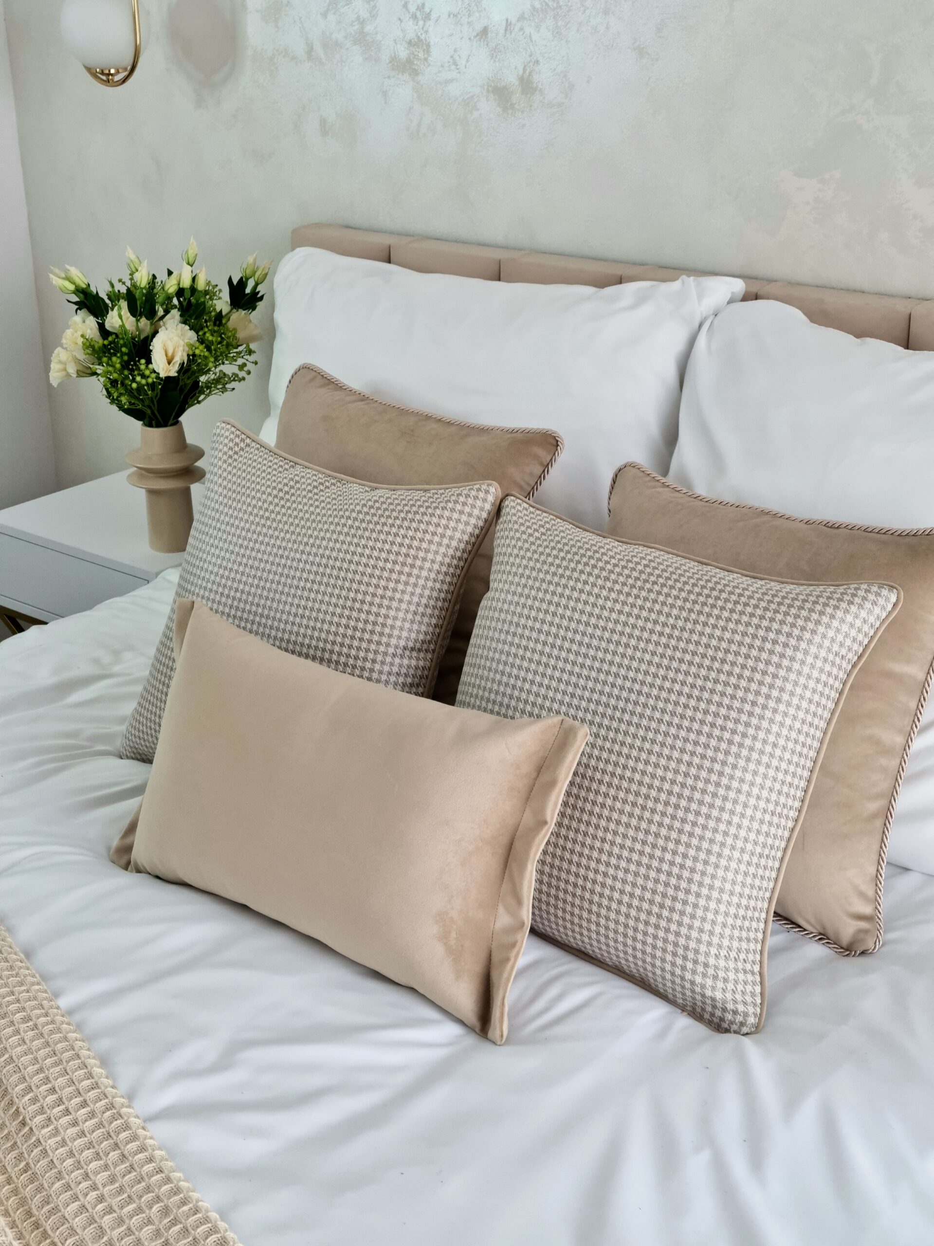 Komplet Maxi - poduszki dekoracyjne - Camelia beige